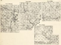 Dunn County - Menominee, Dunn, Tiffany, Weston, Wisconsin State Atlas 1930c
